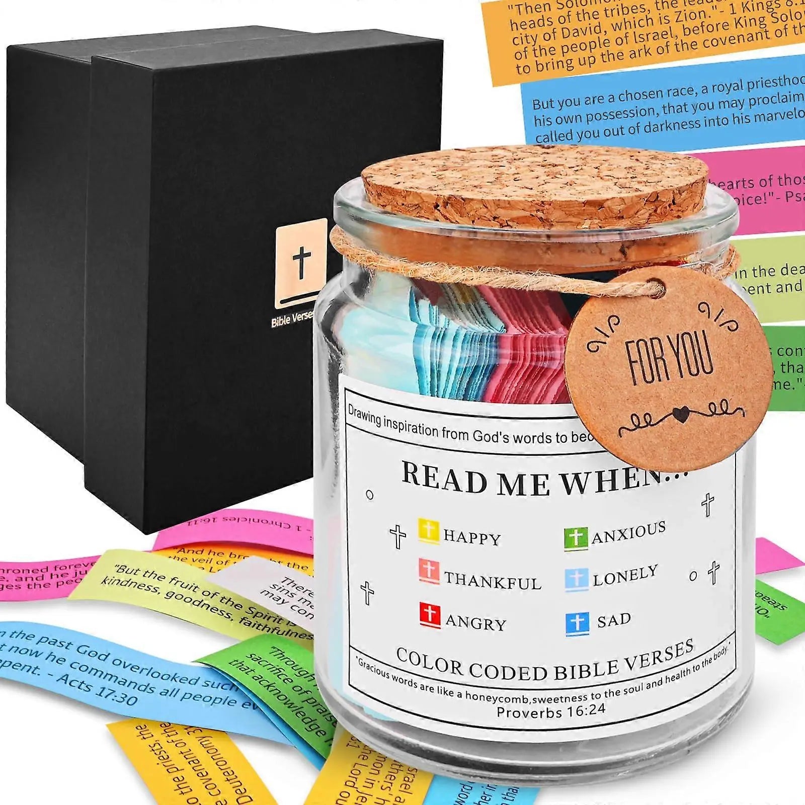 The Promise Jar - 90 Color-Coded Bible Verses