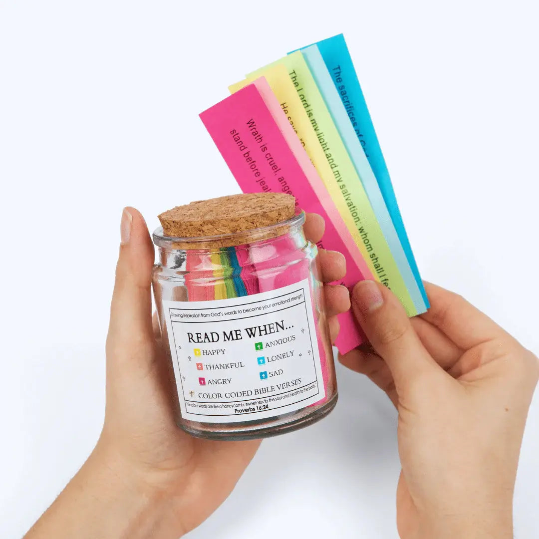 The Promise Jar - 90 Color-Coded Bible Verses